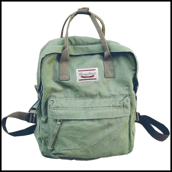 Lightweight Canvas Backpack Casual Daypack Adjustable Straps Travel Purse main image 4